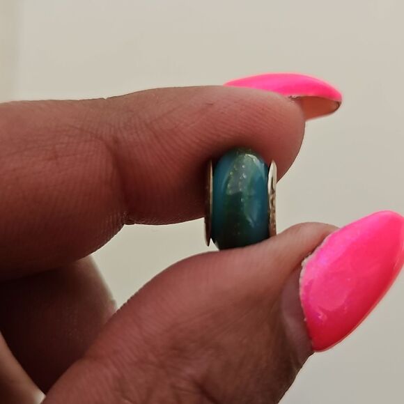 Murano Glass Bead 925 Charm Blue - Picture 13 of 16